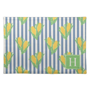 Folk Art Corn Stripe Cloth Placemat