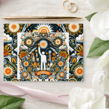 Folk Art Design Envelope Style - National Energy