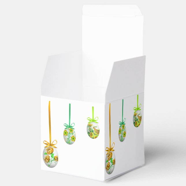 Folk Art Eggs (Ukrainian-inspired) Favor Boxes (Opened)