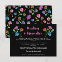 Folk Art Embroidered Mexican Fiesta Wedding info