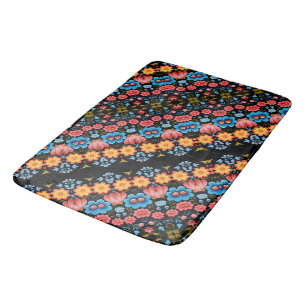 Folk Art Floral Charm Bath Mat