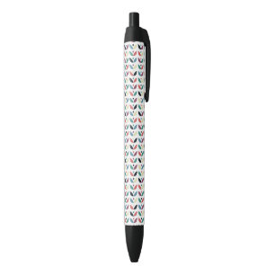 Folk Art Floral Geometric Pattern Pen
