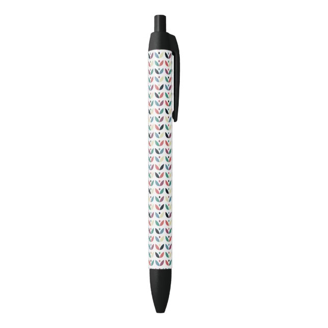Folk Art Floral Geometric Pattern Pen (Bottom (Vertical))