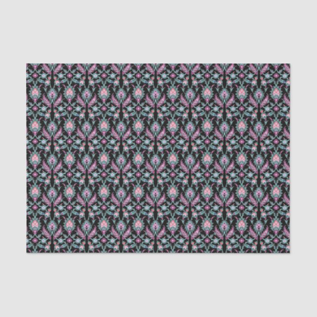 Folk Art Floral Love Paradise Garden Tissue Paper (Front)