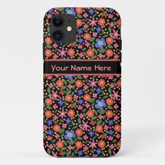 Folk Art Floral on Black iPhone 5/5s Xtreme Case