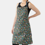 Folk Art Flower Pattern Apron