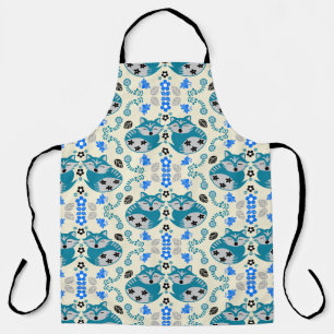 Folk Art Fox Print Decor Apron