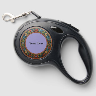 Folk Art Frame Retractable Pet Leash