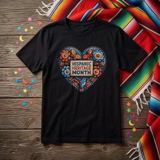 Folk Art Heart Hispanic Heritage Month