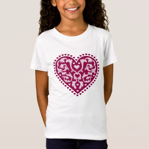 Folk Art Heart T_Shirt