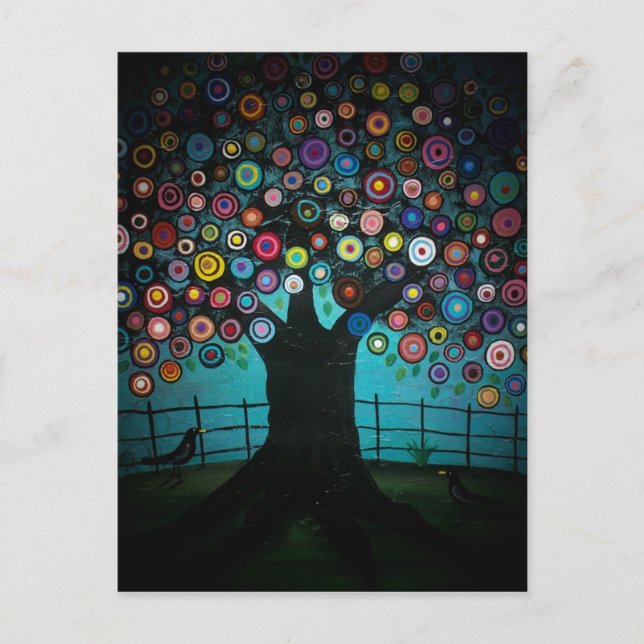 FOLK ART Imagination BY LORI EVERETT postcard (Front)