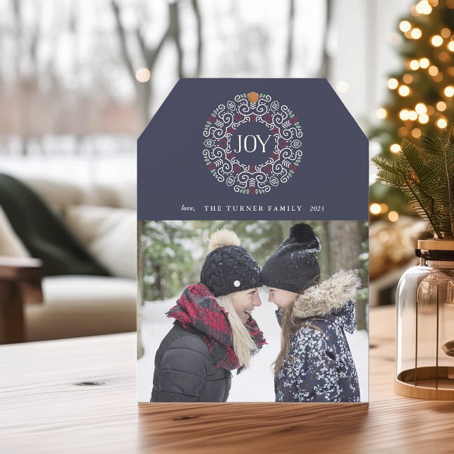 Folk Art Joy | Holiday Photo Card (Creator Uploaded)