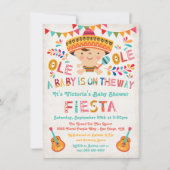 Folk Art Mexican Fiesta Baby Shower Invitation (Front)