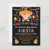 Folk Art Mexican Fiesta Baby Shower Invitation (Front)