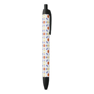 Folk Art Neon Flower Geometric Pattern Pen