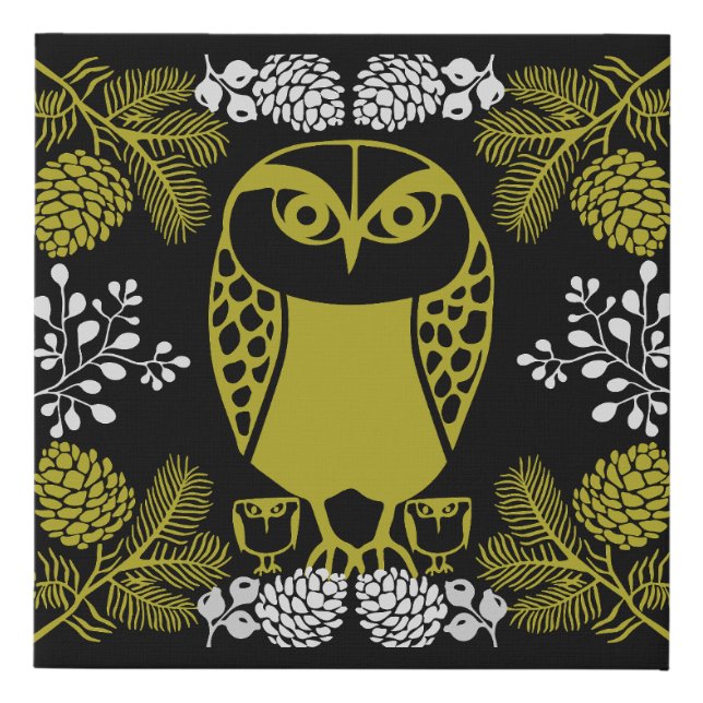 Folk Art Owl Prints (Front)