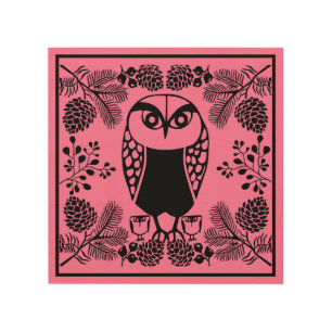 Folk Art Owl Prints