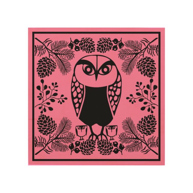 Folk Art Owl Prints (Front)