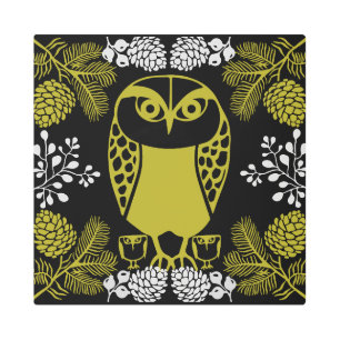 Folk Art Owl Prints