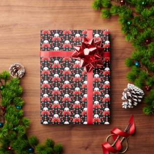 Folk Art Owl Wrapping Paper
