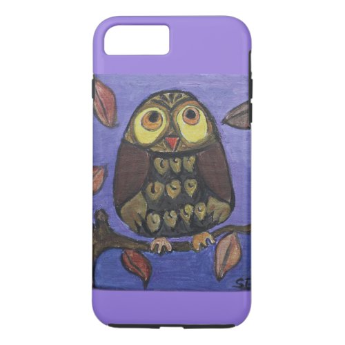 Folk Art OwlDesign iPhone 8 Plus7 Plus Case