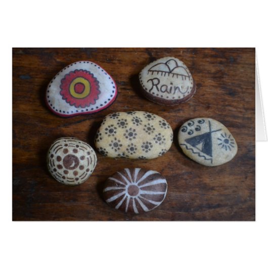 Folk Art Painted Stones (Front Horizontal)