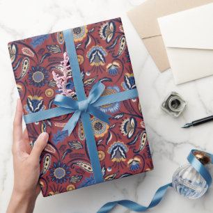 Folk Art Pattern Wrapping Paper