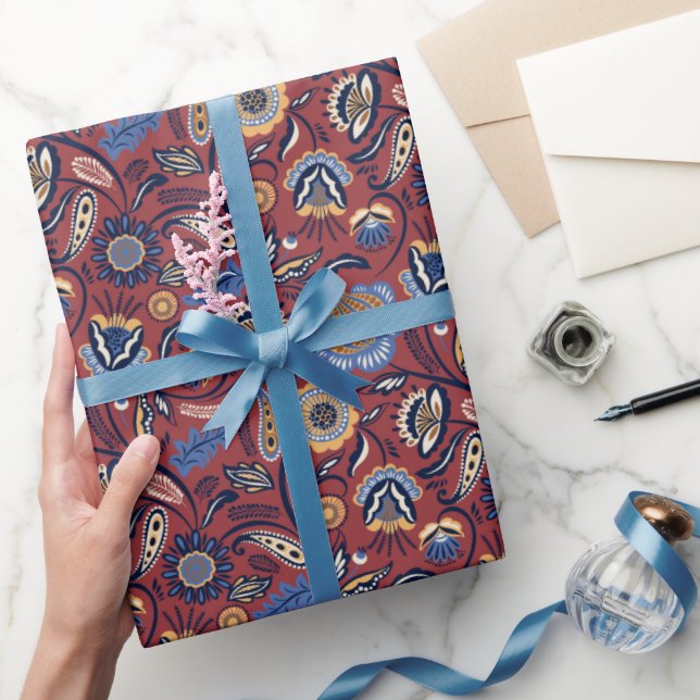 Folk Art Pattern  Wrapping Paper (Gifting)