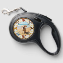 Folk-art Poodle Frame Dog Leash