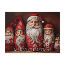 Folk Art Primitive Santa Claus Collectors Art