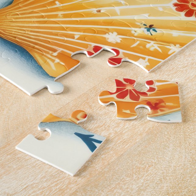 Folk Art  Seashell Puzzle (Side)