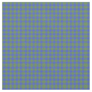 Folk Art Style Blue Green Check Gingham Fabric