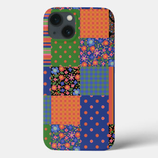 Folk Art Style Faux Patchwork iPad Case-Mate Case