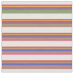 Folk Art Style Multicolor Deckchair Striped Fabric