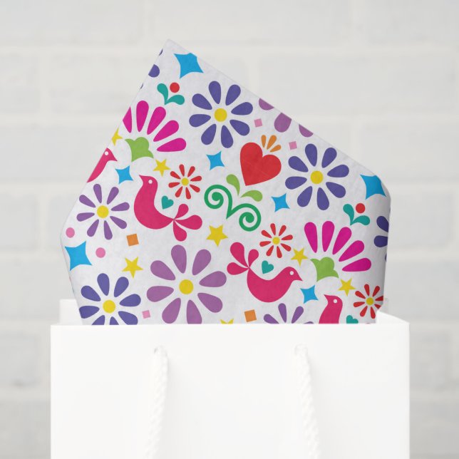 Folk Art  Tissue Paper (Gift Bag)