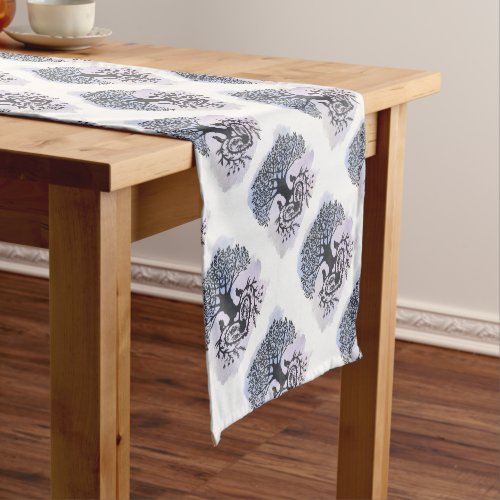 Folk Art Tree of Life Short Table Runner