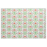 Folk Art Tulip and Birds Fabric