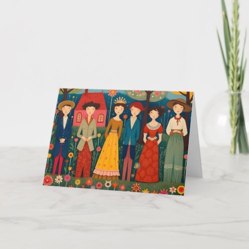 Folk Art Village and People Birthday