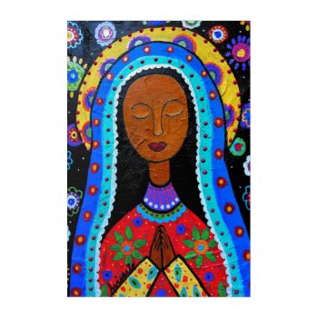 Folk Art Virgin Guadalupe by prisarts at Zazzle