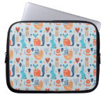 Folk Art Woodland Animal Pattern Laptop Sleeve