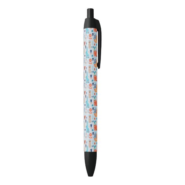Folk Art Woodland Animal Pattern Pen (Bottom (Vertical))