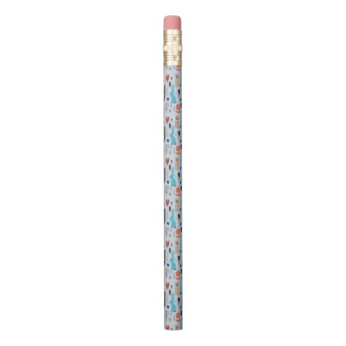 Folk Art Woodland Animal Pattern Pencil