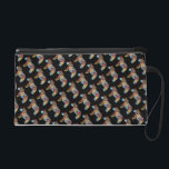 Folk Art Wristlet<br><div class="desc">the design on this bag is from a wooden horse carved and painted by Julia Morrill</div>