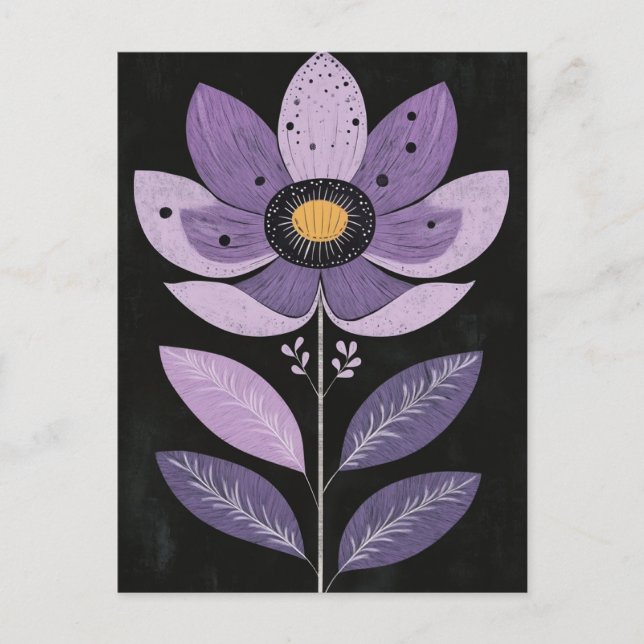 Folk Bloom No.269 Postcard (Front)