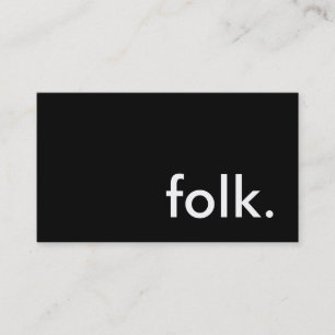 folk. business card