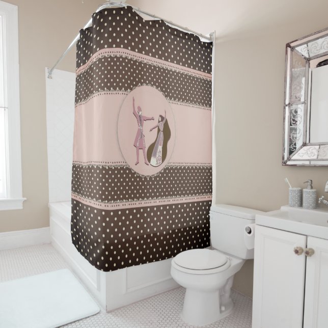 Folk Dancing Shower Curtain (In Situ)