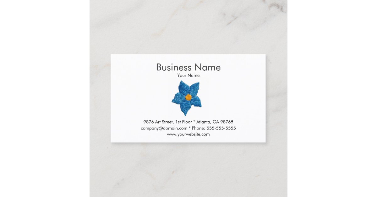Folk Embroidery Business Card Template Zazzle
