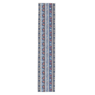 Folk Embroidery Stripe Pattern Medium Table Runner