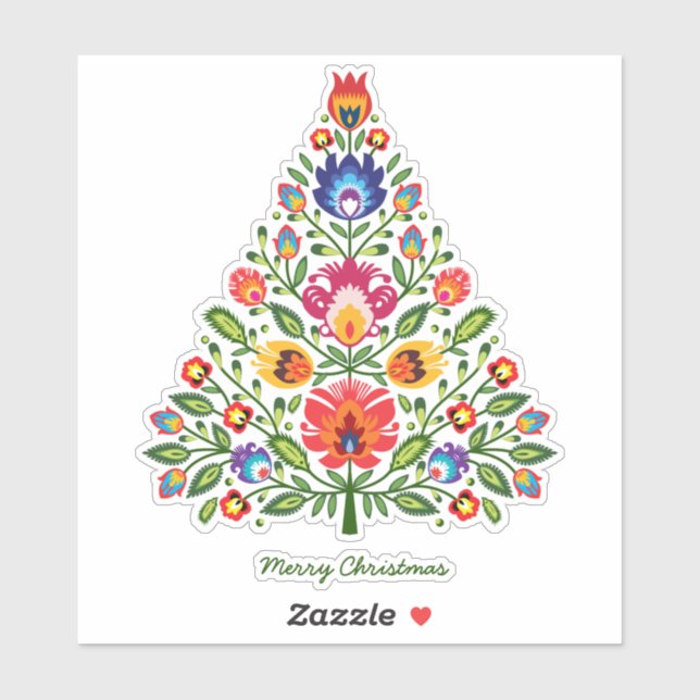 Folk Enchantment: Christmas Tree  Sticker (Sheet)