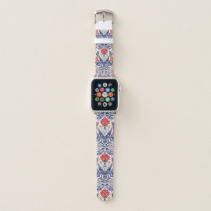 Folk flowers pattern   apple watch band